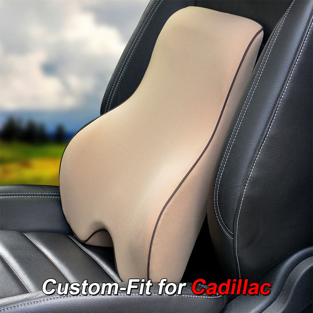 Lumbar Support Cushion for Car and Headrest Neck Pillow Kit, Custom-Fit For Car, Ergonomically Design for Car Seat, Car Accessories WACA254