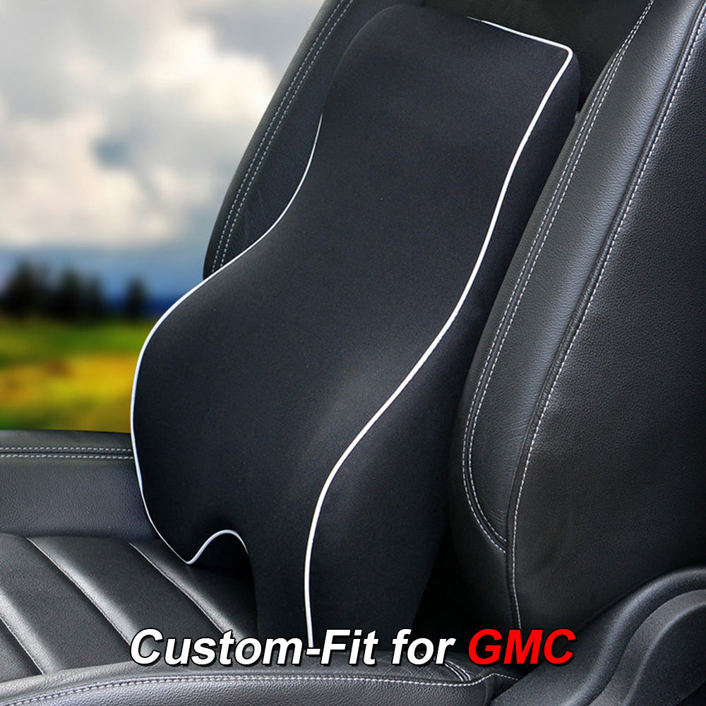 Lumbar Support Cushion for Car and Headrest Neck Pillow Kit, Custom-Fit For Car, Ergonomically Design for Car Seat, Car Accessories WAWQ254