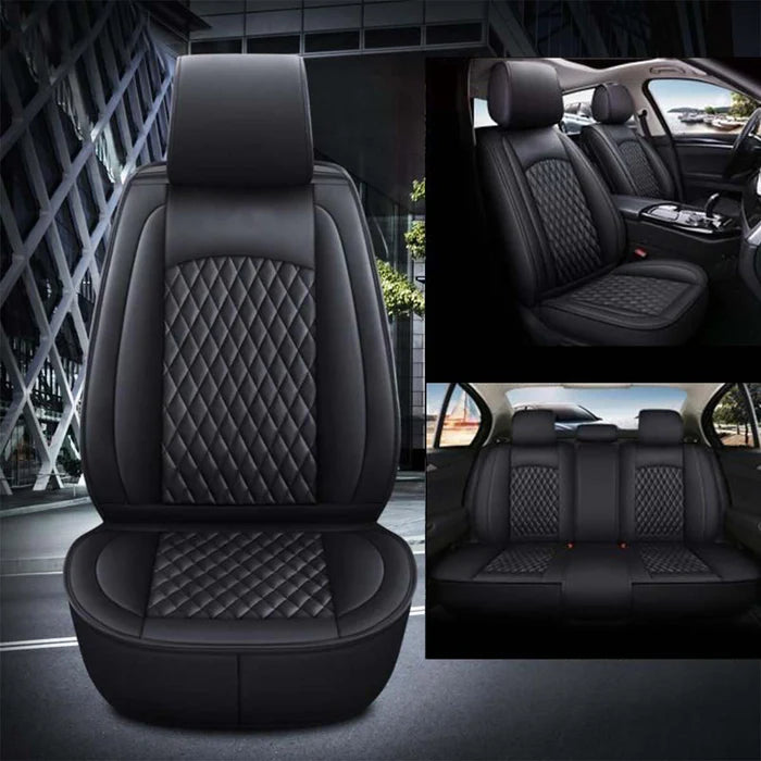 2 Car Seat Covers Full Set, Custom-Fit For Car, Waterproof Leather Front Rear Seat Automotive Protection Cushions, Car Accessories WAHY211