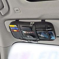 Thumbnail for Car Sun Visor Organizer Auto Car Visor Pocket and Interior Accessories Car Truck Visor Storage Pouch Holder with Multi-Pocket Net Zippers