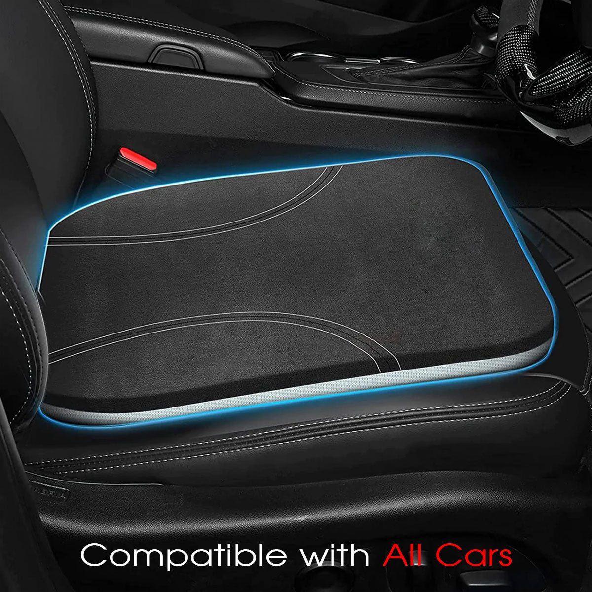 Car Seat Cushion, Custom Fit For Your Cars, Car Memory Foam Seat Cushion, Heightening Seat Cushion, Seat Cushion for Car and Office Chair TY19999