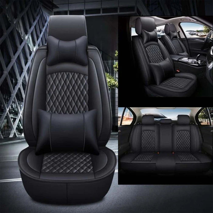 2 Car Seat Covers Full Set, Custom-Fit For Car, Waterproof Leather Front Rear Seat Automotive Protection Cushions, Car Accessories WAHY211