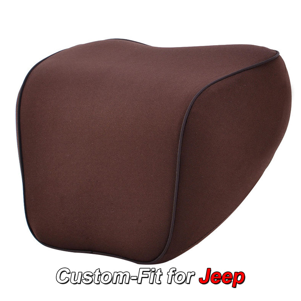 Lumbar Support Cushion for Car and Headrest Neck Pillow Kit, Custom-Fit For Car, Ergonomically Design for Car Seat, Car Accessories WAJE254