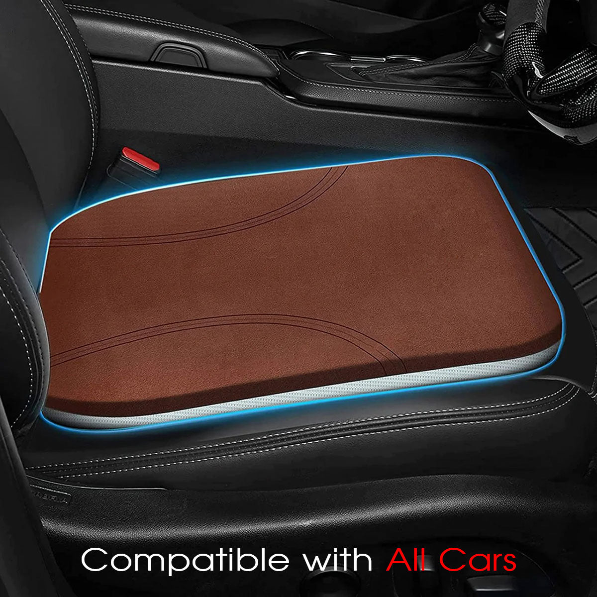 Car Seat Cushion, Custom Fit For Your Cars, Car Memory Foam Seat Cushion, Heightening Seat Cushion, Seat Cushion for Car and Office Chair FJ19999