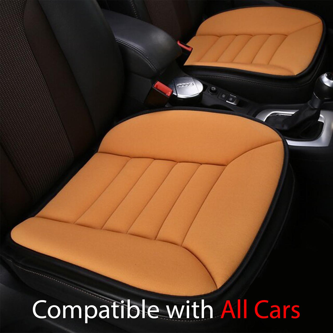 Car Seat Cushion with 1.2inch Comfort Memory Foam, Custom Logo For Your Cars, Seat Cushion for Car and Office Chair FJ19989