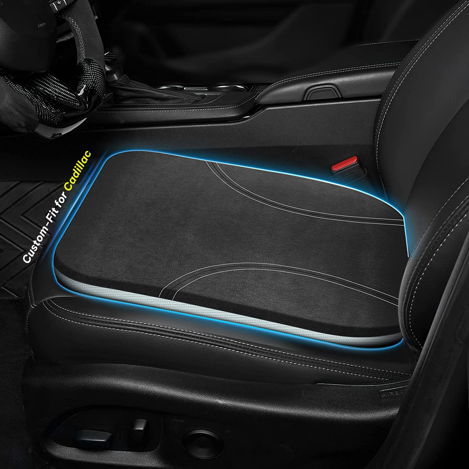Car Seat Cushion, Custom Fit For Car, Car Memory Foam Seat Cushion, Heightening Seat Cushion, Seat Cushion for Car and Office Chair WACA224
