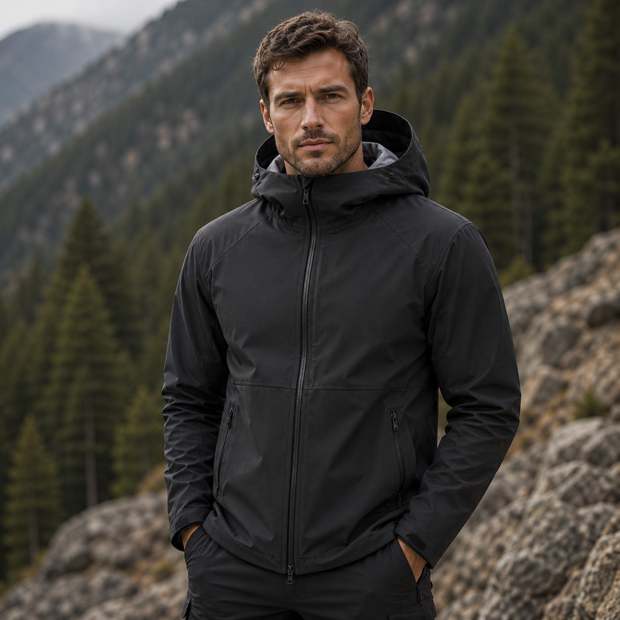 Ultra-Lightweight Waterproof Jacket for Men & Women – Breathable Windproof Rain Jacket with Heat-Sealed Seams for Hiking, Trekking, Climbing & Camping