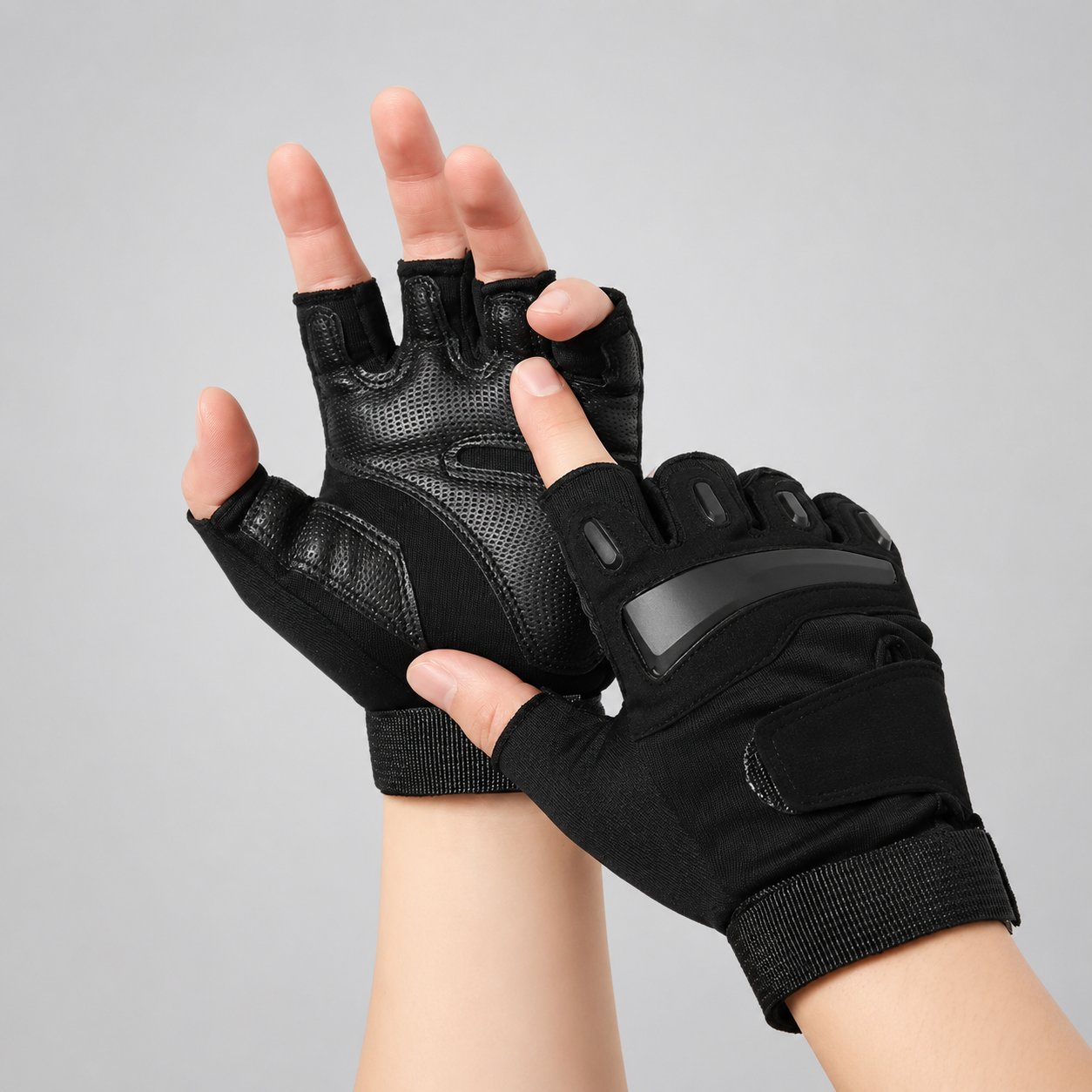 Breathable Fingerless Tactical Workout Gloves – Lightweight Grip Gloves for Training, Cycling & Outdoor Activities