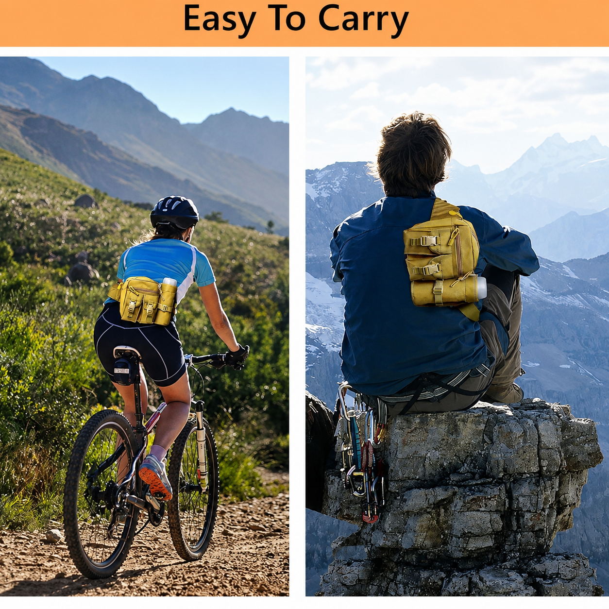 Outdoor Tactical Waist Pack – Nylon Utility Belt Bag with Phone & Water Bottle Storage