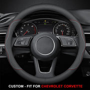 Steering Wheel Cover for Men and Women, Custom Logo For Cars, Leather Steering Wheel Cover, Universal Steering Wheel Cover for Cars, Vehicles, SUVs