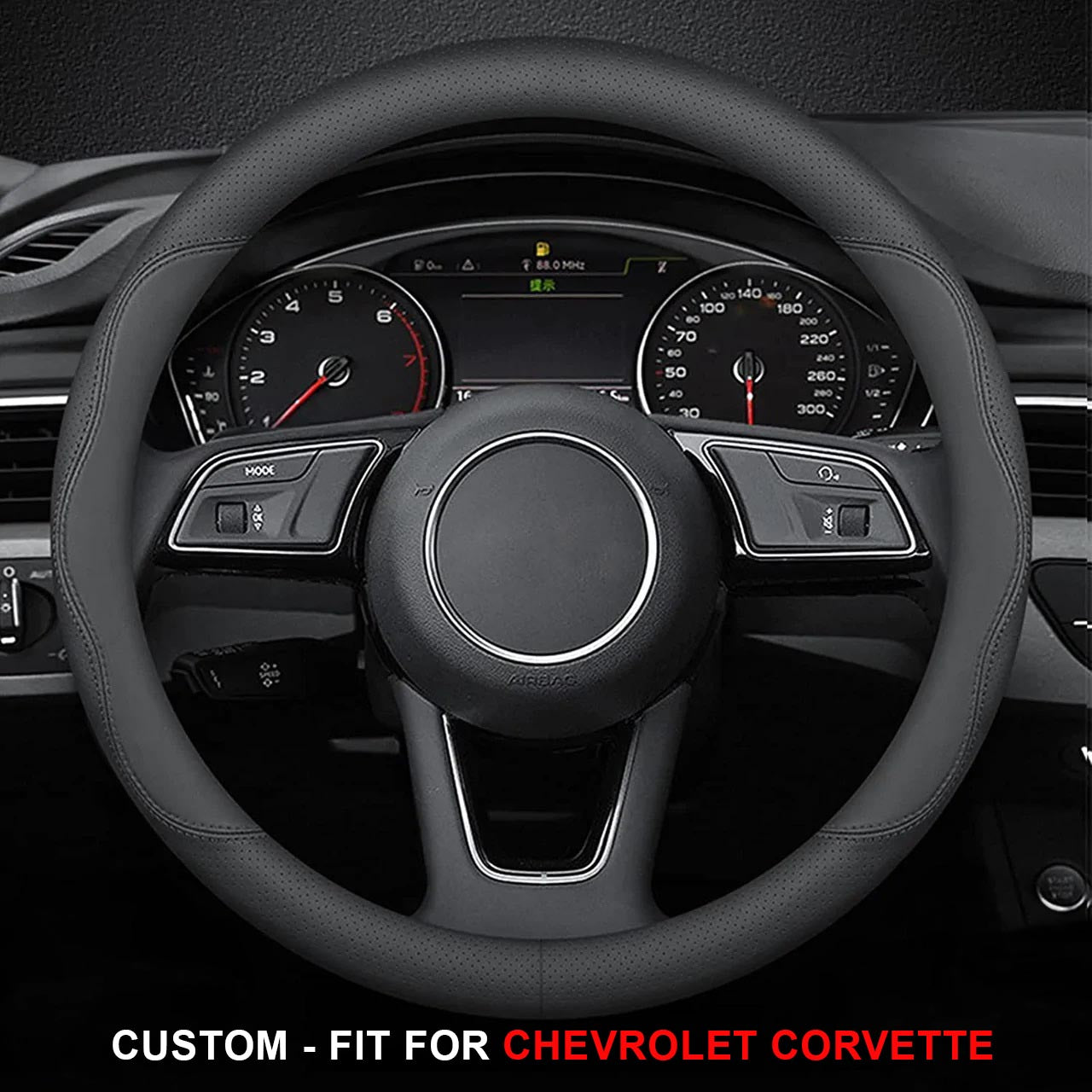Steering Wheel Cover for Men and Women, Custom Logo For Cars, Leather Steering Wheel Cover, Universal Steering Wheel Cover for Cars, Vehicles, SUVs