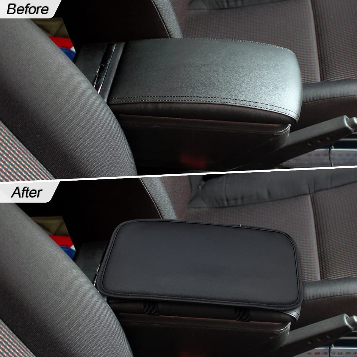 Leather Center Console Cushion Pad, Custom Fit For Your Cars, Waterproof Armrest Seat Box Cover Fit, Car Interior Protection Accessories, Car Accessories RA13991