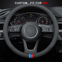 Thumbnail for Steering Wheel Cover for Men and Women, Custom Logo For Cars, Leather Steering Wheel Cover, Universal Steering Wheel Cover for Cars, Vehicles, SUVs