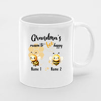 Thumbnail for Personalised Mother's Day Mug, Nanny Gift, Best Nan Mug, Mummy Mug, Personalised Mug, New Nanny Mug , First Mothers Day, New Mum Gift, Grandma's Reason To Bee Happy