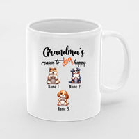 Thumbnail for Personalised Mother's Day Mug, Nanny Gift, Best Nan Mug, Mummy Mug, Personalised Mug, New Nanny Mug , First Mothers Day, New Mum Gift, Grandma's Reason To Dog Happy