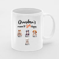 Thumbnail for Personalised Mother's Day Mug, Nanny Gift, Best Nan Mug, Mummy Mug, Personalised Mug, New Nanny Mug , First Mothers Day, New Mum Gift, Grandma's Reason To Dog Happy