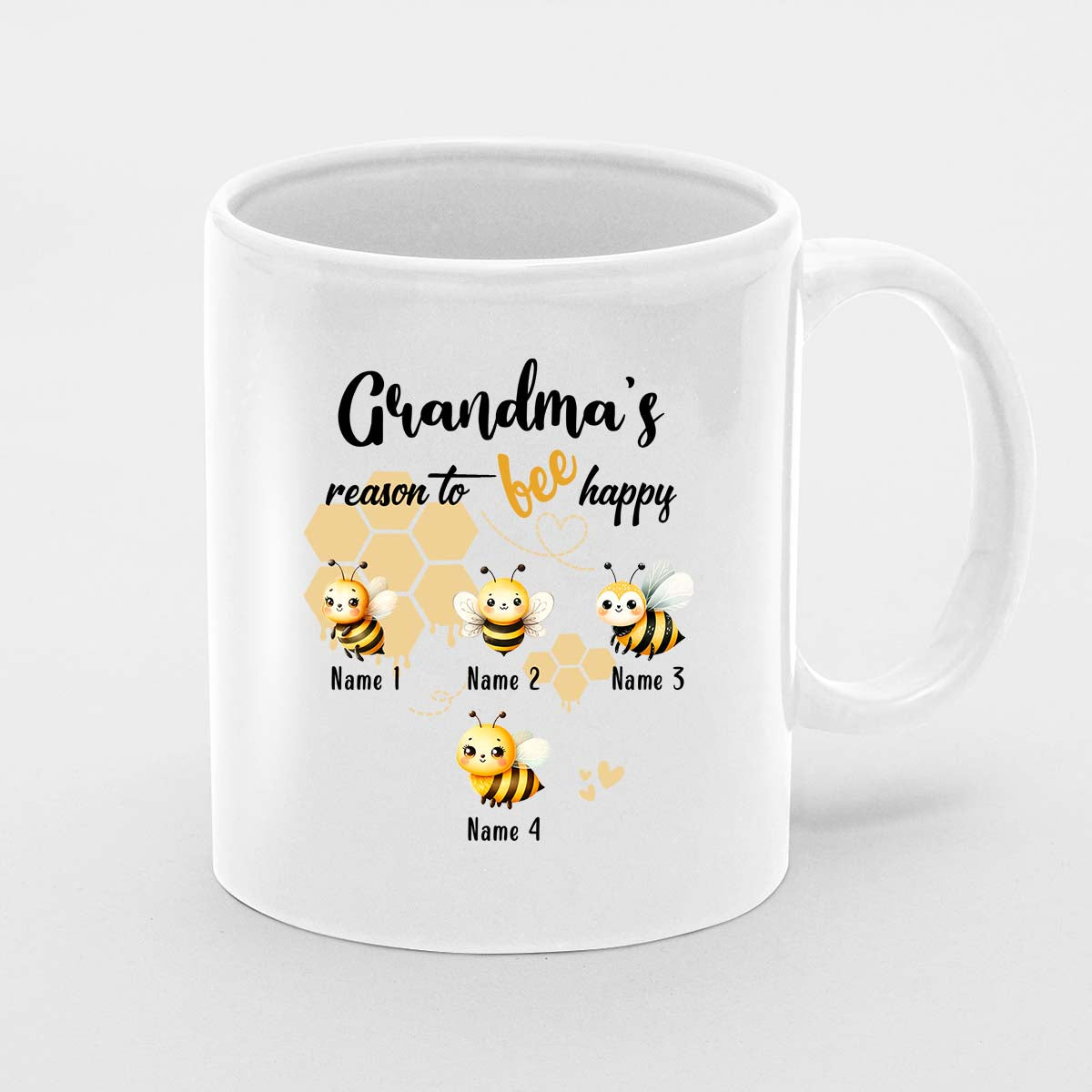 Personalised Mother's Day Mug, Nanny Gift, Best Nan Mug, Mummy Mug, Personalised Mug, New Nanny Mug , First Mothers Day, New Mum Gift, Grandma's Reason To Bee Happy