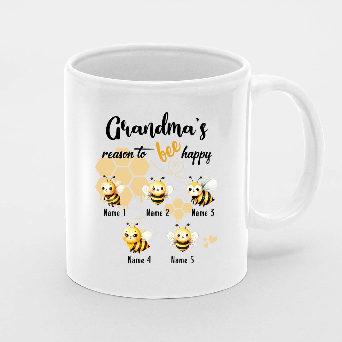 Personalised Mother's Day Mug, Nanny Gift, Best Nan Mug, Mummy Mug, Personalised Mug, New Nanny Mug , First Mothers Day, New Mum Gift, Grandma's Reason To Bee Happy