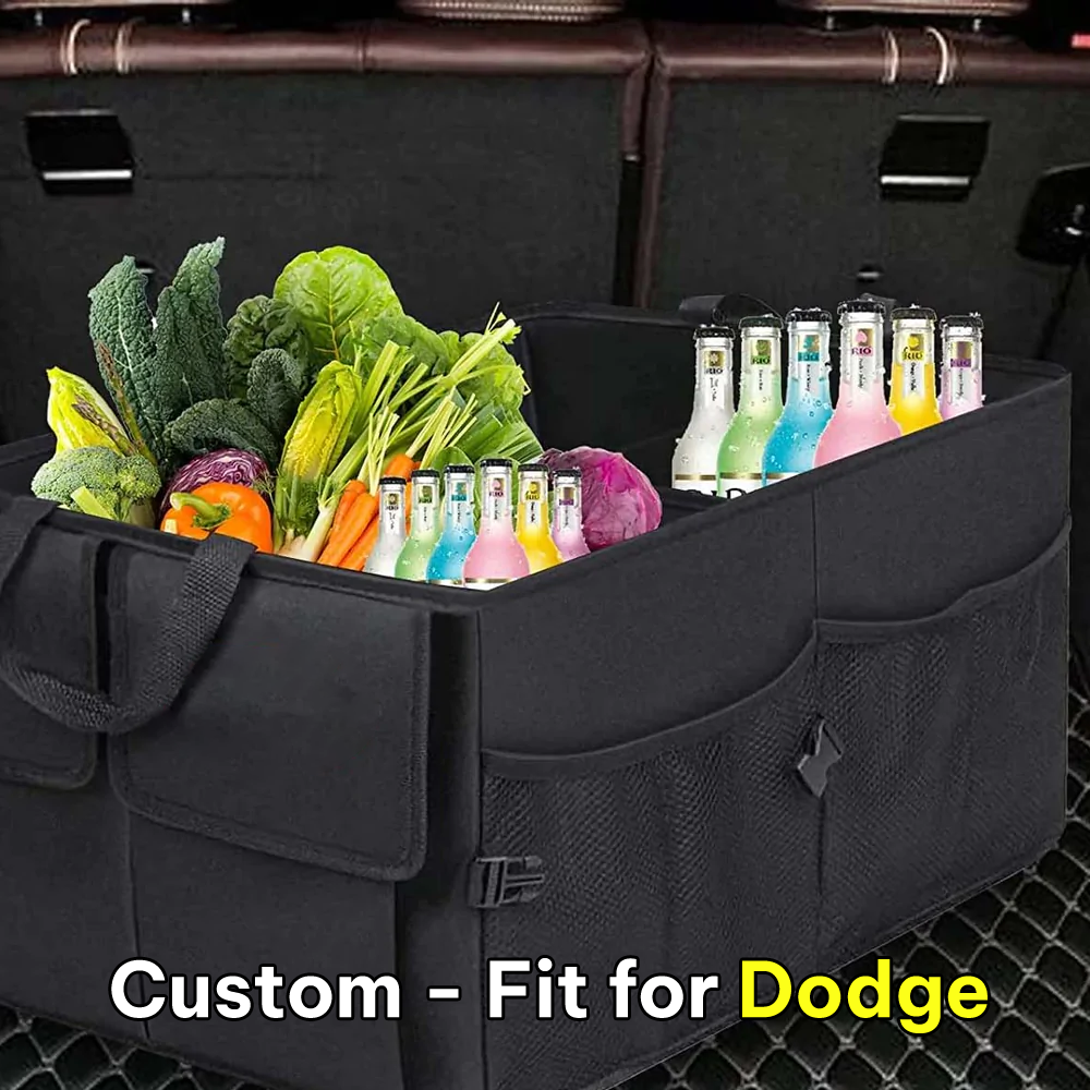 Car Trunk Organizer, Custom-Fit For Car, Foldable Car Trunk Storage Box, Storage Bag, Waterproof, Dust-proof, Stain-Resistant, Car Accessories WADE229