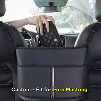 Thumbnail for Car Purse Holder for Car Handbag Holder Between Seats Premium PU Leather, Custom Fit For Car, Hanging Car Purse Storage Pocket Back Seat Pet Barrier WAFM223