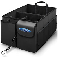 Thumbnail for Car Trunk Organizer - Collapsible, Custom fit for All Cars, Multi-Compartment Automotive SUV Car Organizer for Storage w/ Adjustable Straps - Car Accessories for Women and Men FD12993