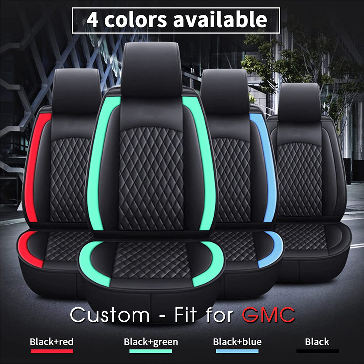2 Car Seat Covers Full Set, Custom-Fit For Car, Waterproof Leather Front Rear Seat Automotive Protection Cushions, Car Accessories WAWQ211