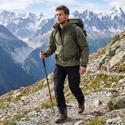 Men’s Softshell Tactical Fleece Jacket – Full-Zip Outdoor Utility Coat