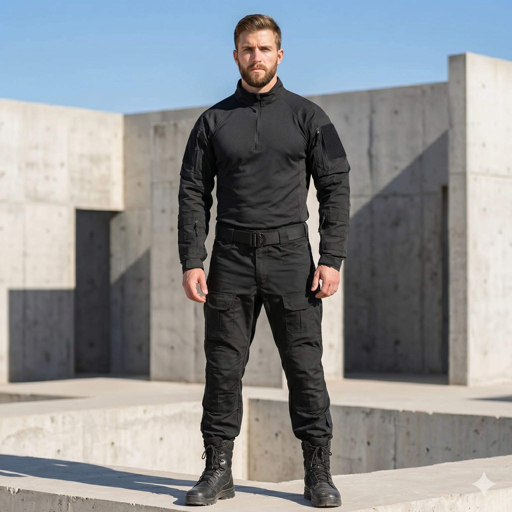Men's Tactical Combat Shirt – Long Sleeve Outdoor Training & Field Performance Top