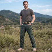 Men’s Stretch Cotton Cargo Pants – Multi-Pocket Flexible Outdoor Work Tactical Trousers