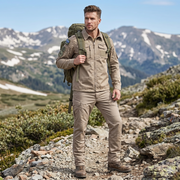 Unisex Outdoor Field Suit - Warm Long Sleeve Hiking Shirt & Pants 2-Piece Set (Sizes S-3XL)