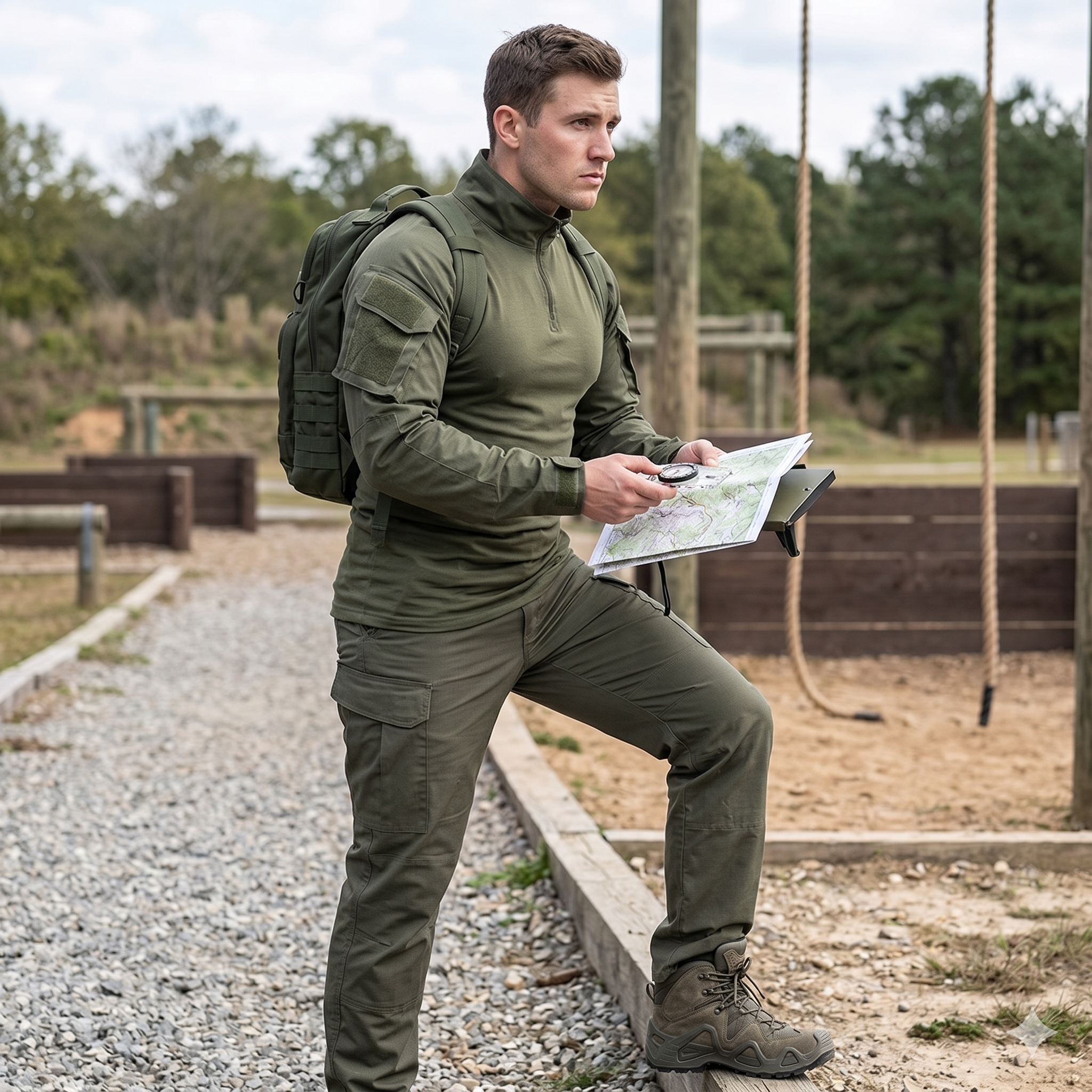 Men’s Long Sleeve Camouflage Performance Shirt – Outdoor Utility Training Top