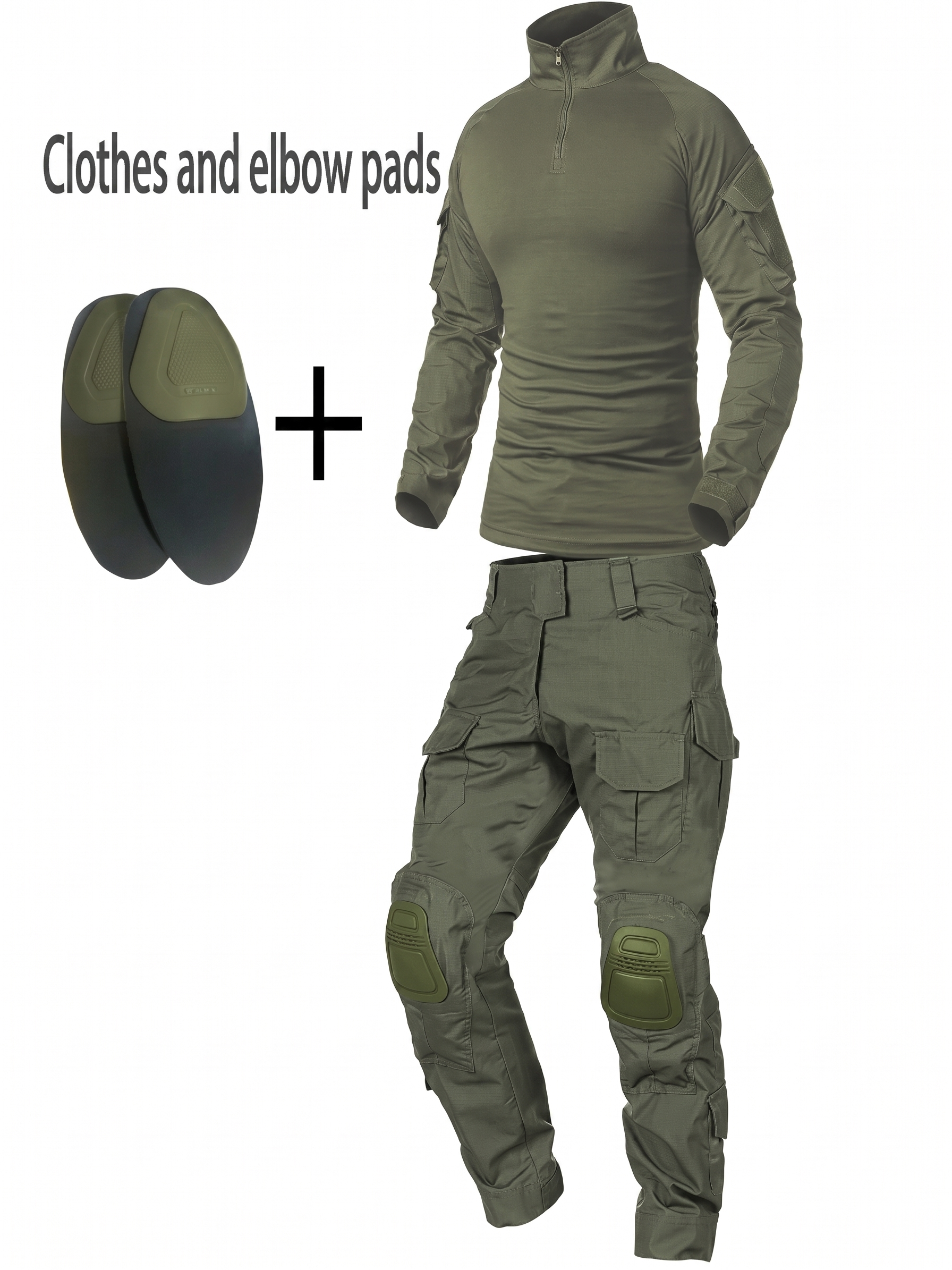 Men’s Camouflage Tactical Uniform Set – Combat Shirt & Pants Outdoor Utility Outfit