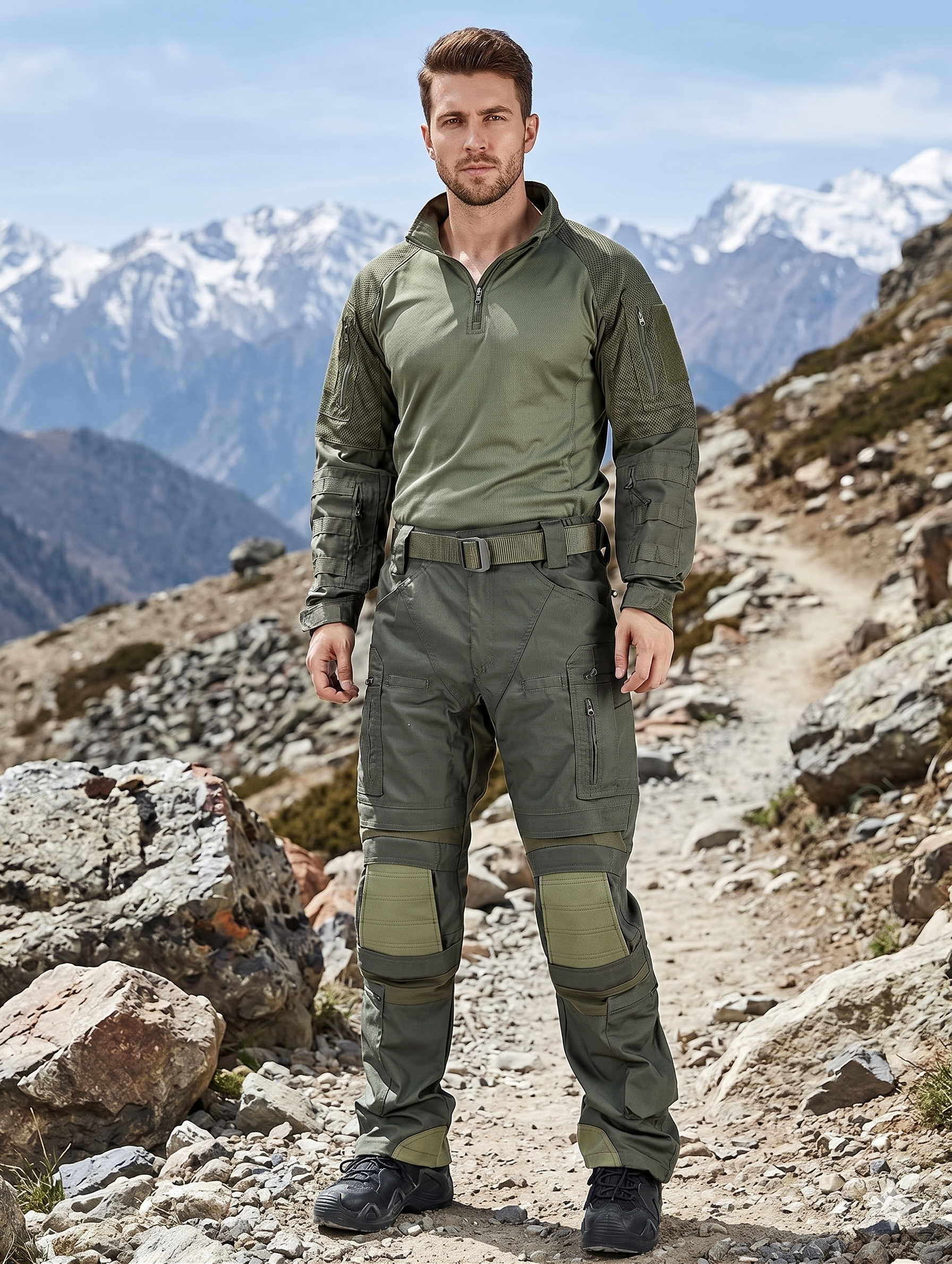 Men’s Tactical Cargo Pants – Multi-Pocket Outdoor Work Combat Style Trousers