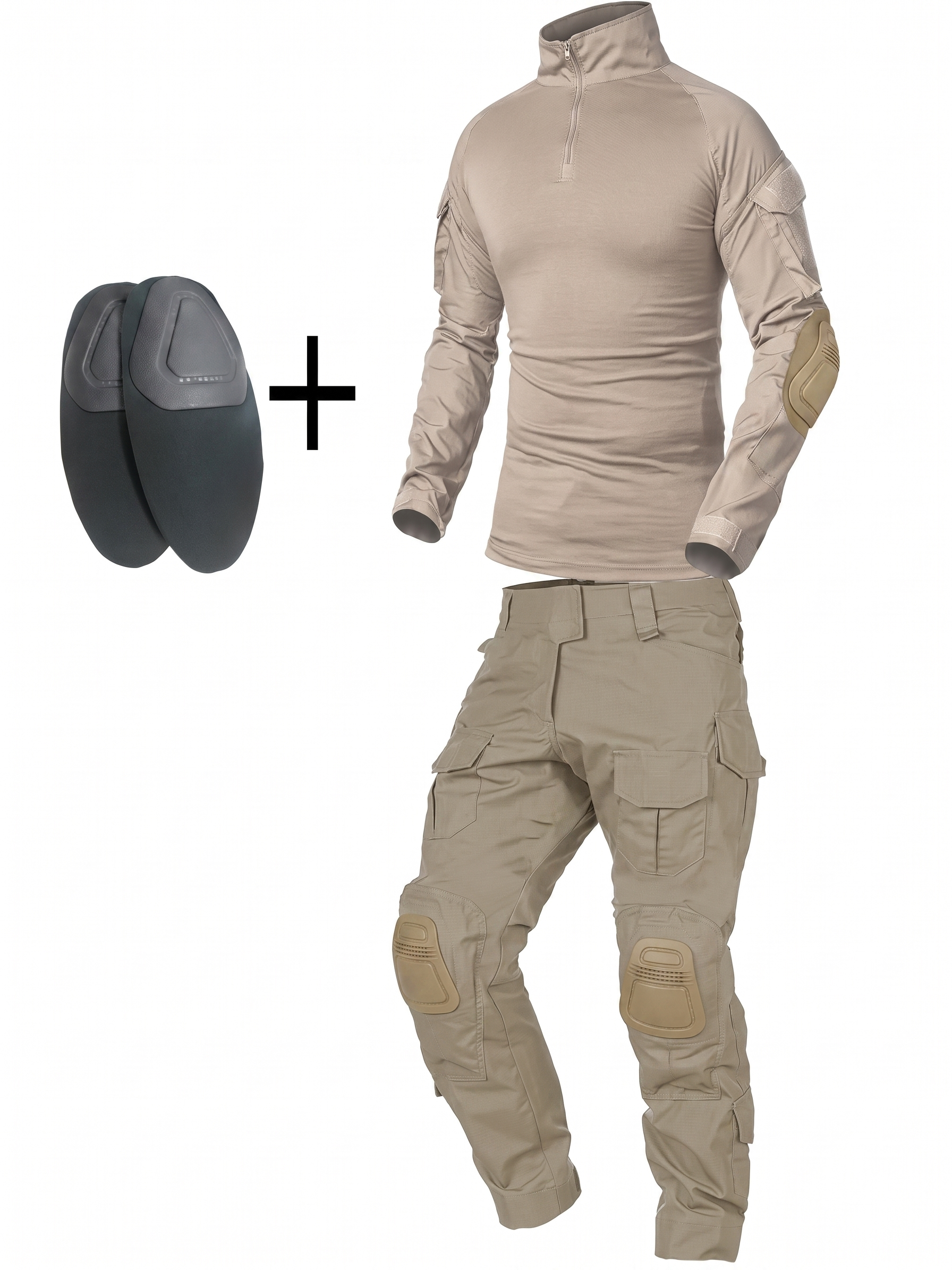 Men’s Camouflage Tactical Uniform Set – Combat Shirt & Pants Outdoor Utility Outfit
