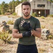 Tactical Half Finger Gloves – Anti-Slip Outdoor Sports & Work Gloves