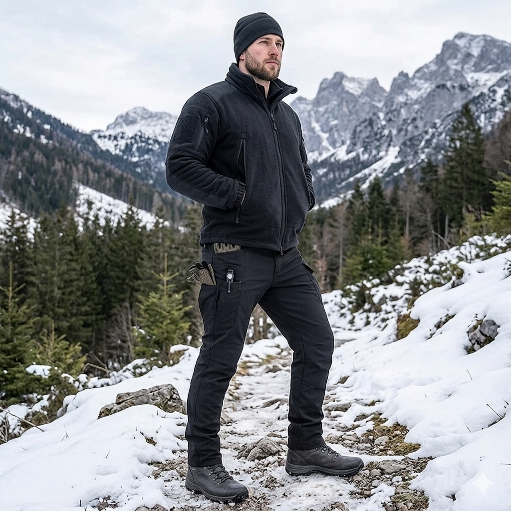Men’s Soft Shell Outdoor Pants – Warm Multi-Pocket Wear-Resistant Winter Tactical Trousers