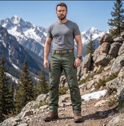 Men’s Waterproof Tactical Cargo Pants – Multi-Pocket Outdoor Hiking Utility Trousers