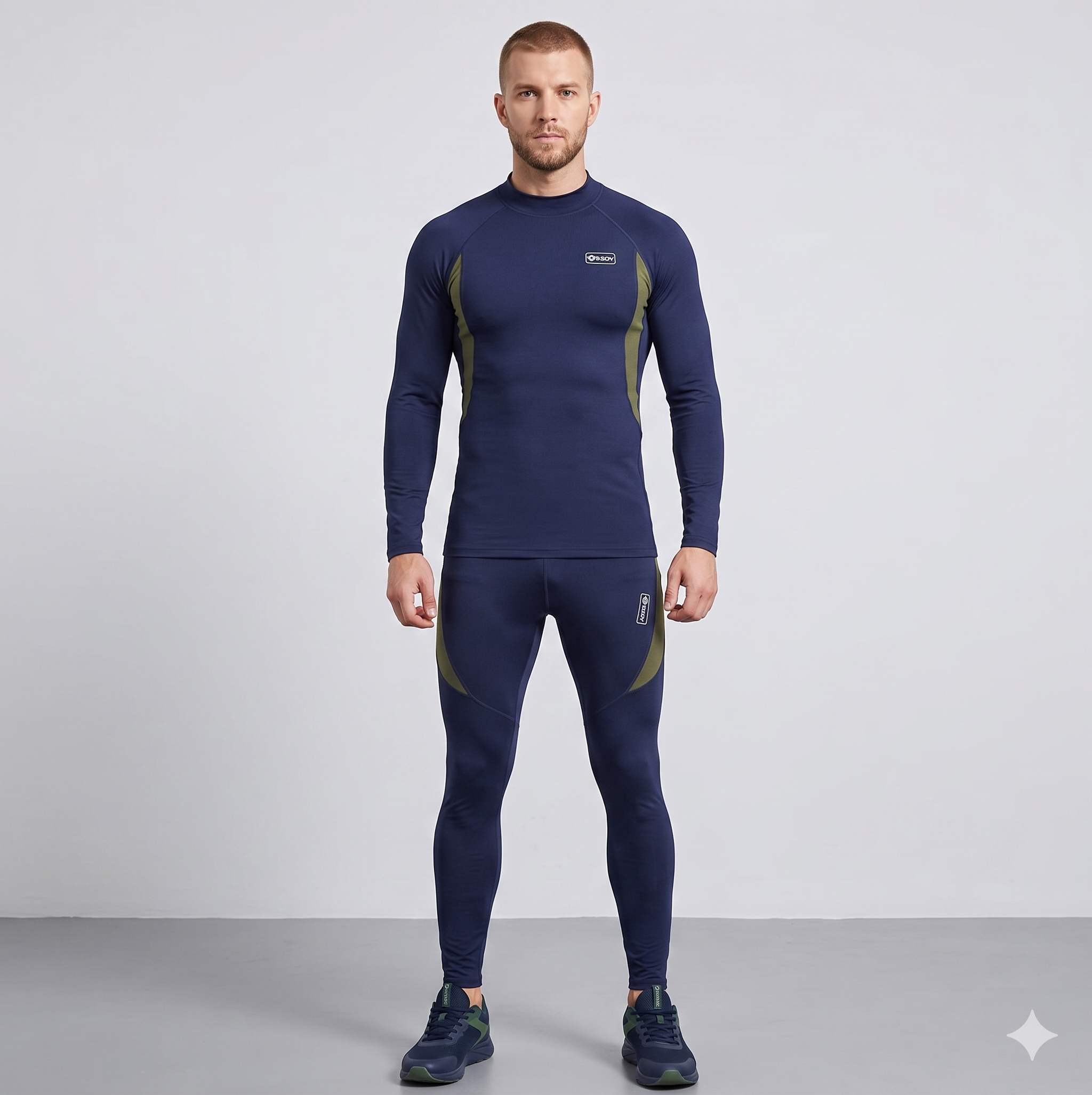 Men's Thermal Base Layer Set – Quick-Dry Long Sleeve Performance Top & Pants
