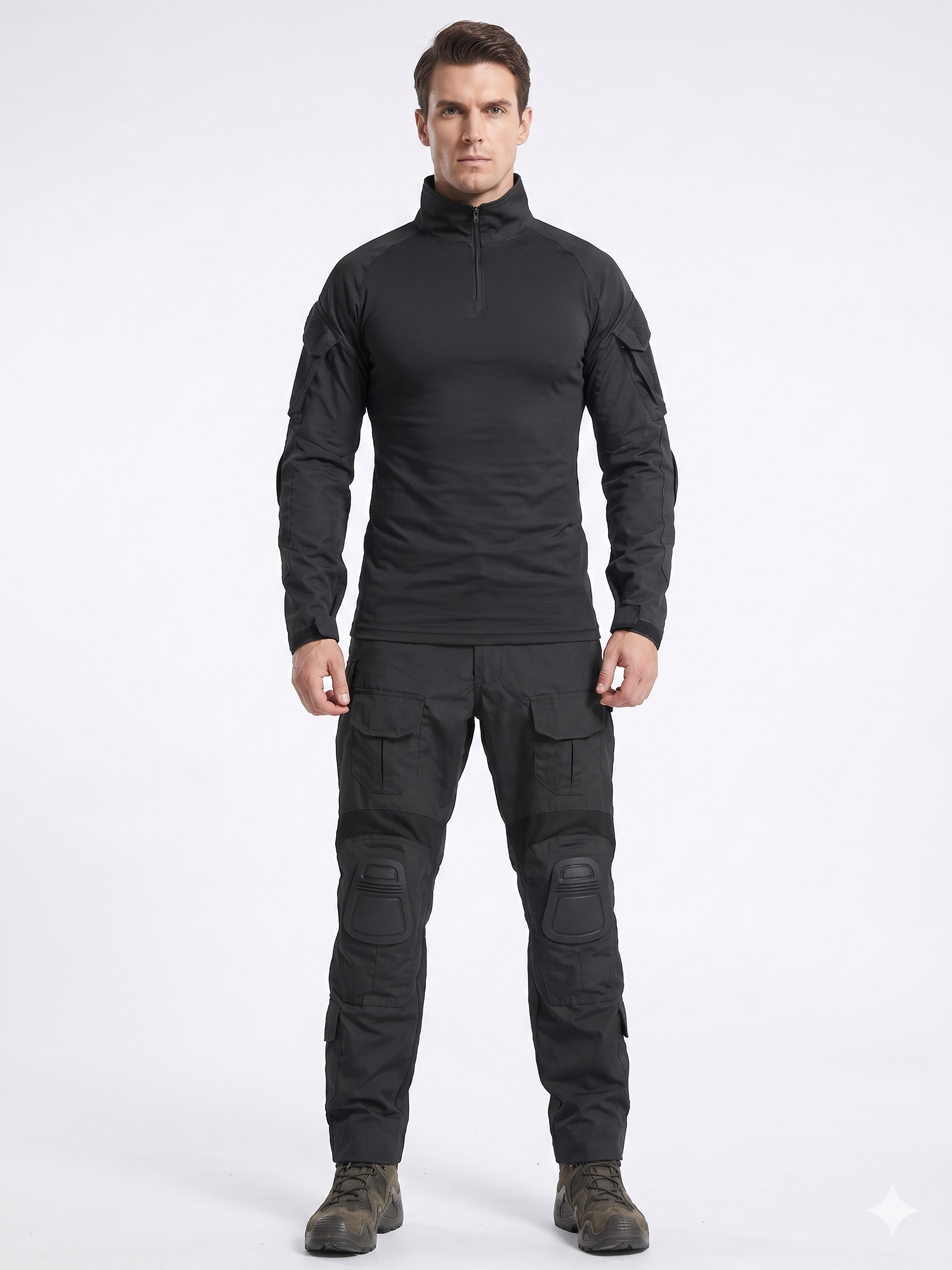 Men’s Camouflage Tactical Uniform Set – Combat Shirt & Pants Outdoor Utility Outfit