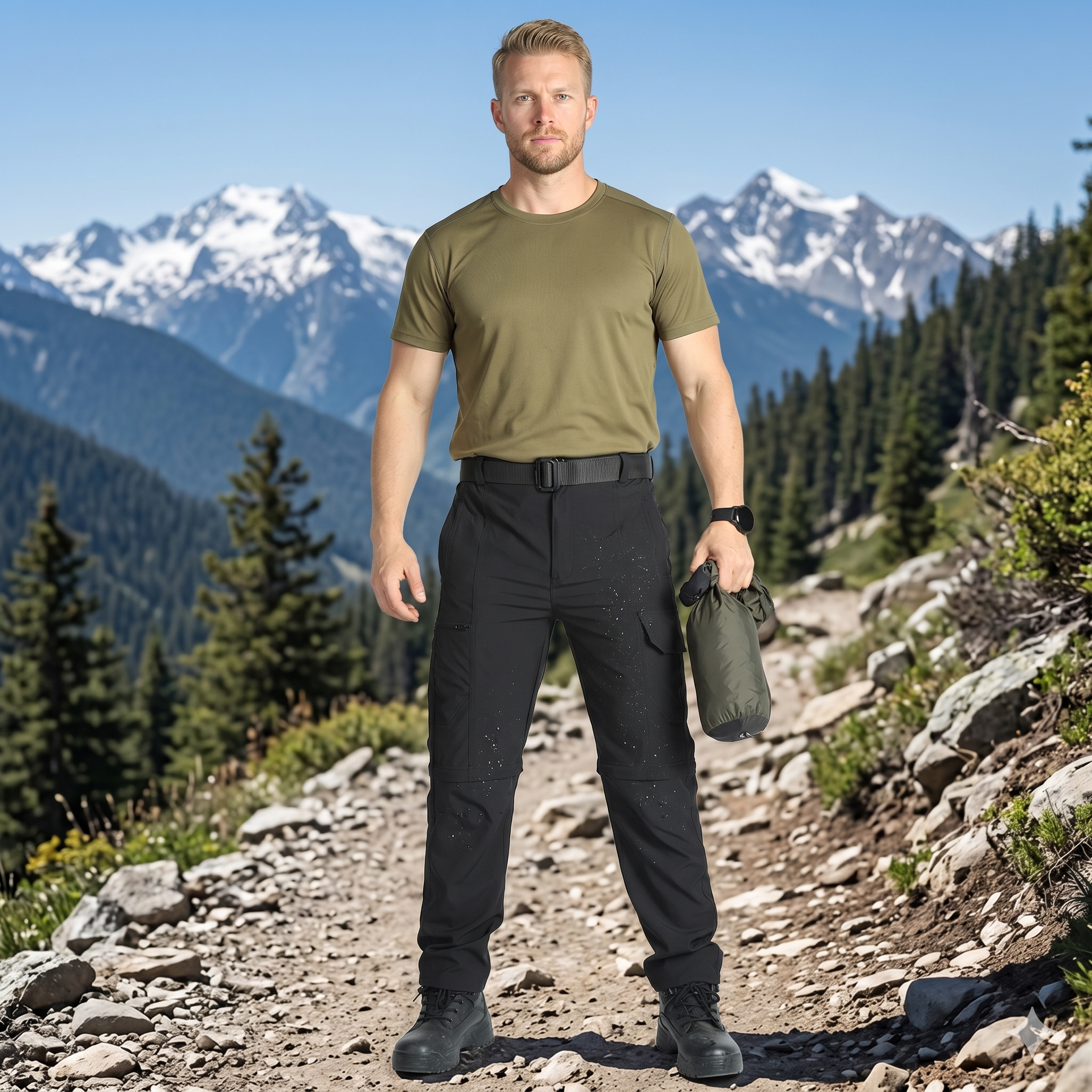 Men's Convertible Hiking Pants – Zip-Off Quick-Dry Outdoor Cargo Trousers
