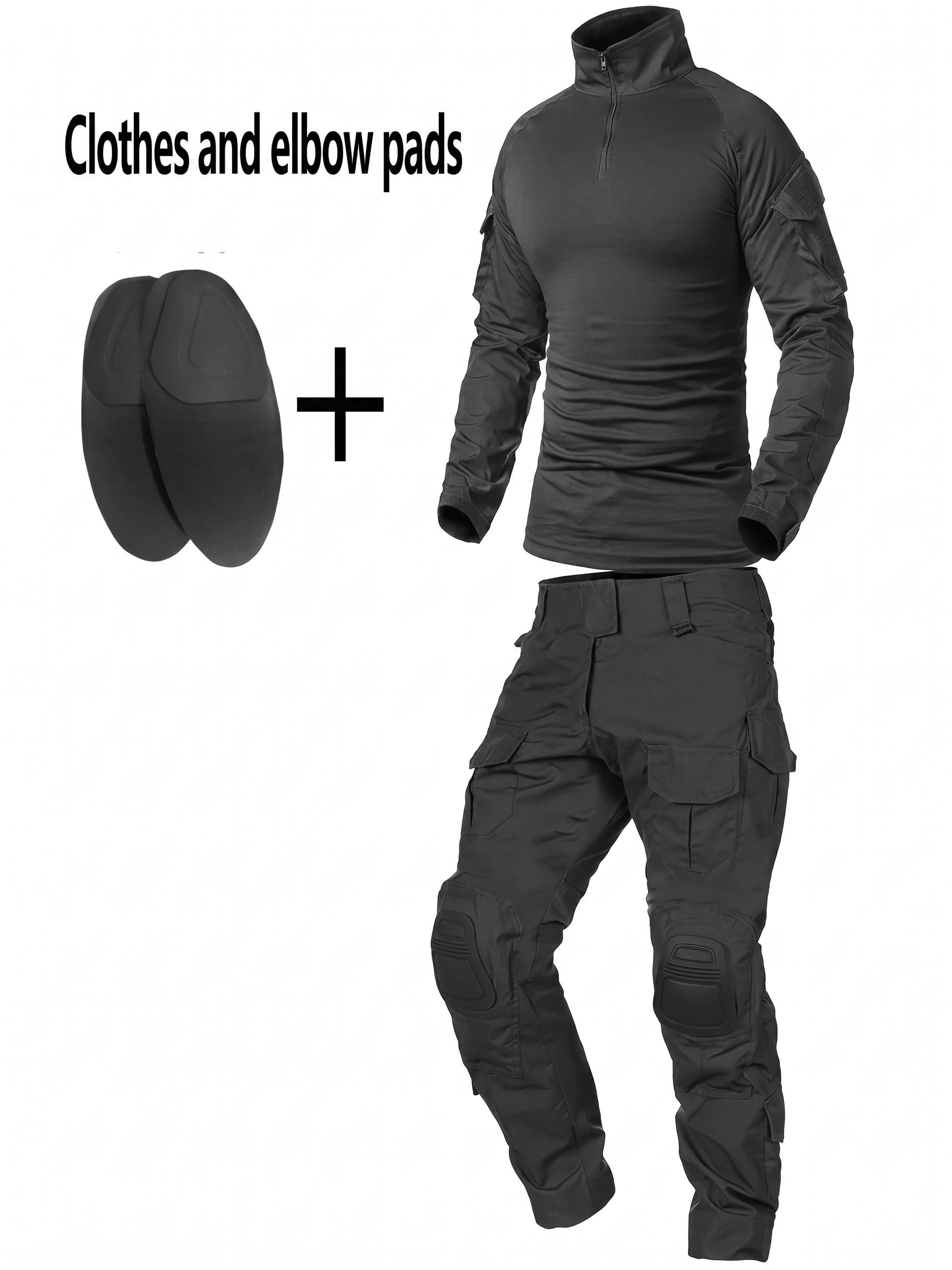 Men’s Camouflage Tactical Uniform Set – Combat Shirt & Pants Outdoor Utility Outfit
