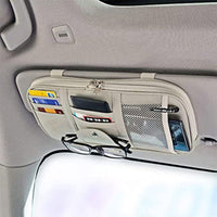 Thumbnail for Car Sun Visor Organizer Auto Car Visor Pocket and Interior Accessories Car Truck Visor Storage Pouch Holder with Multi-Pocket Net Zippers