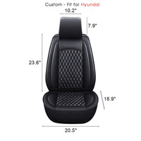 Thumbnail for 2 Car Seat Covers Full Set, Custom-Fit For Car, Waterproof Leather Front Rear Seat Automotive Protection Cushions, Car Accessories WAHY211