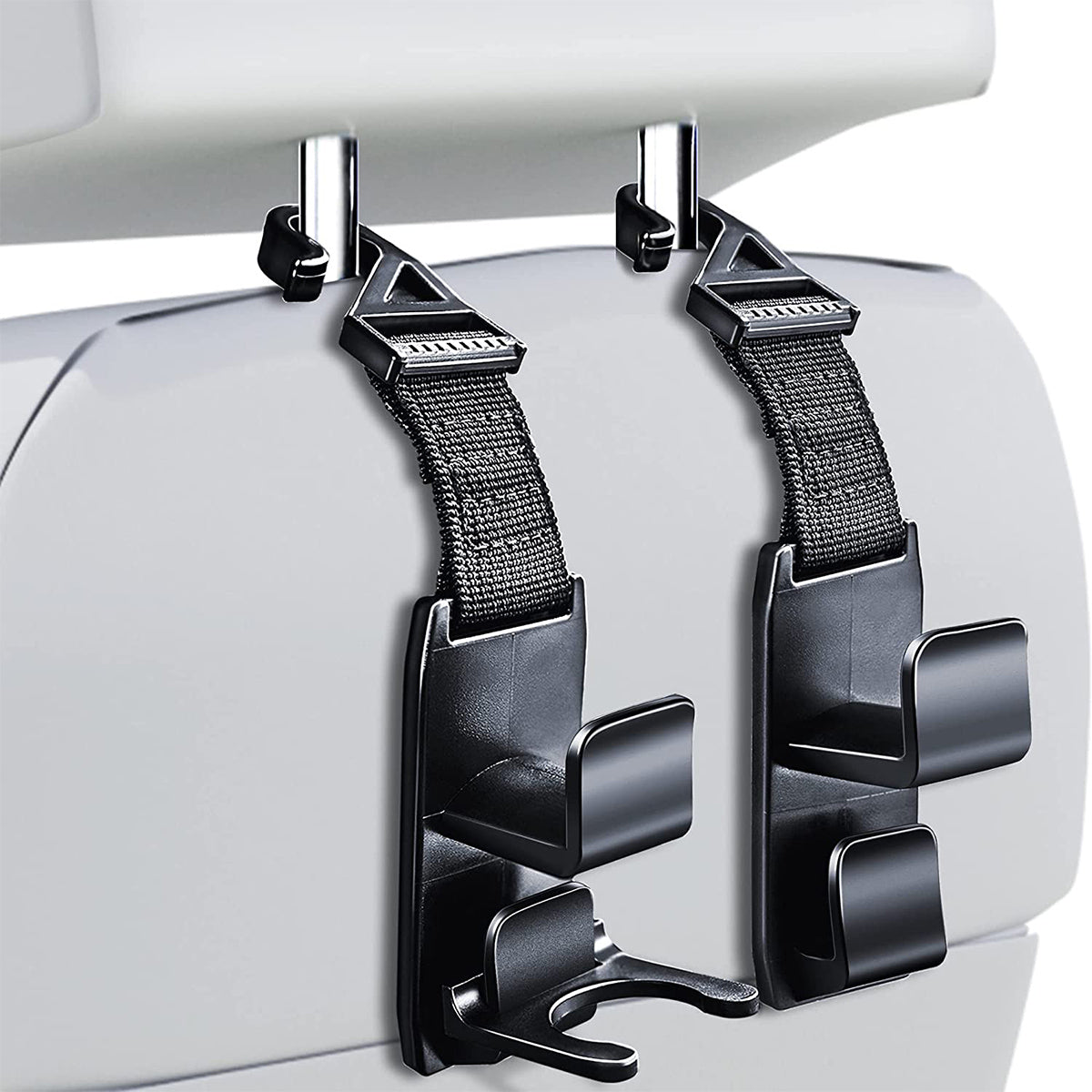 Magic Headrest Hooks, Custom fit for Car, Purse Hanger Headrest Hook Holder for Car Seat Organizer Behind Over the Seat Hook Hang Purse or Bags