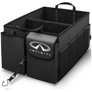 Car Trunk Organizer - Collapsible, Custom fit for All Cars, Multi-Compartment Automotive SUV Car Organizer for Storage w/ Adjustable Straps - Car Accessories for Women and Men IN12993