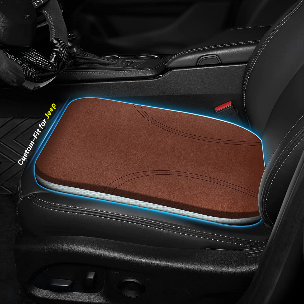 Car Seat Cushion, Custom Fit For Car, Car Memory Foam Seat Cushion, Heightening Seat Cushion, Seat Cushion for Car and Office Chair WAJE224