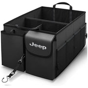 Car Trunk Organizer - Collapsible, Custom fit for All Cars, Multi-Compartment Automotive SUV Car Organizer for Storage w/ Adjustable Straps - Car Accessories for Women and Men JE12993