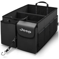 Thumbnail for Car Trunk Organizer - Collapsible, Custom fit for All Cars, Multi-Compartment Automotive SUV Car Organizer for Storage w/ Adjustable Straps - Car Accessories for Women and Men JE12993