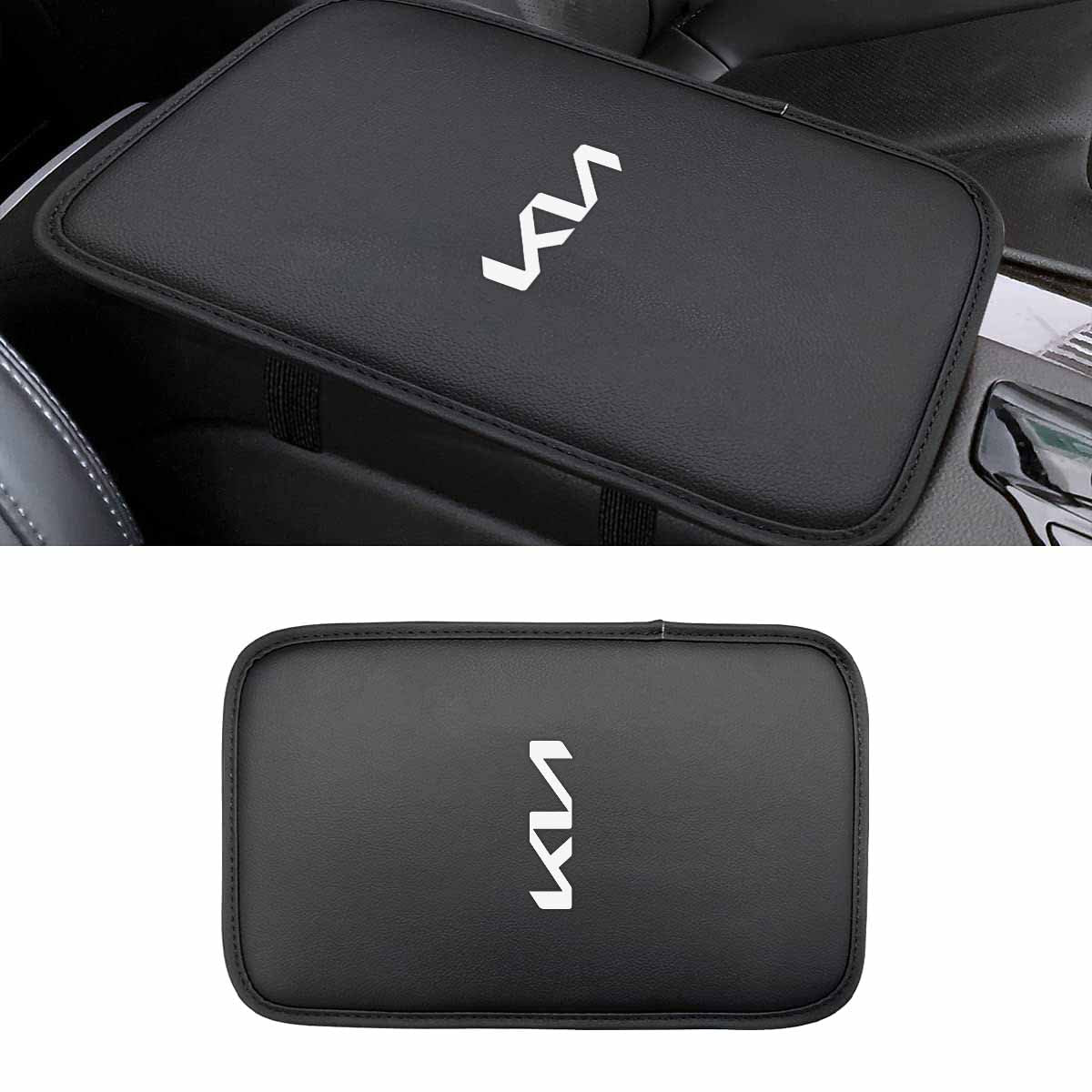 Leather Center Console Cushion Pad, Custom Fit For Your Cars, Waterproof Armrest Seat Box Cover Fit, Car Interior Protection Accessories, Car Accessories UE13991