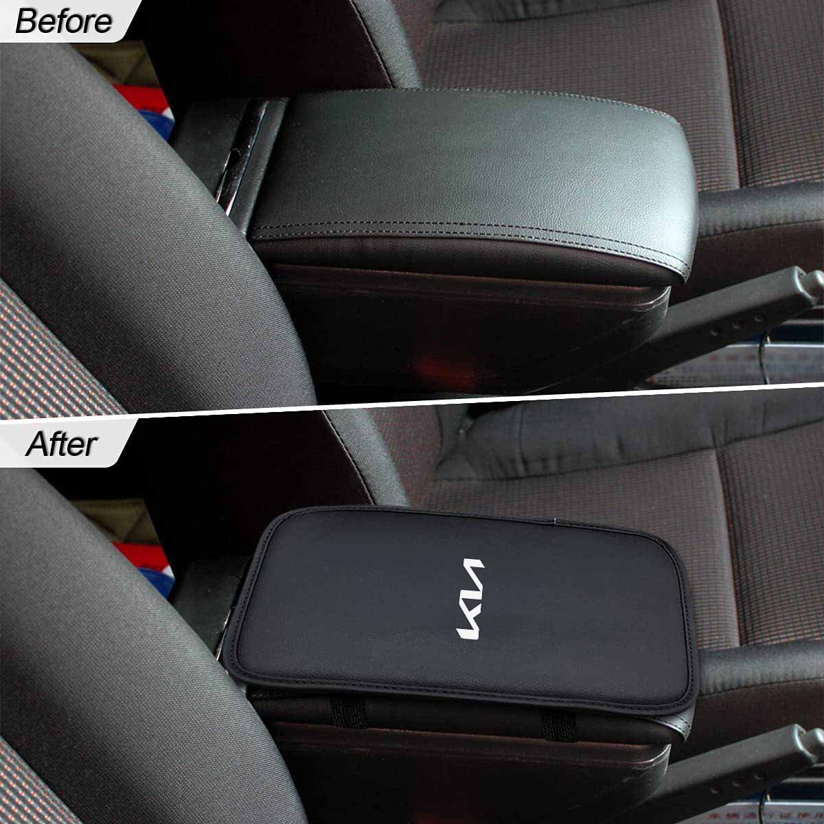 Leather Center Console Cushion Pad, Custom Fit For Your Cars, Waterproof Armrest Seat Box Cover Fit, Car Interior Protection Accessories, Car Accessories UE13991